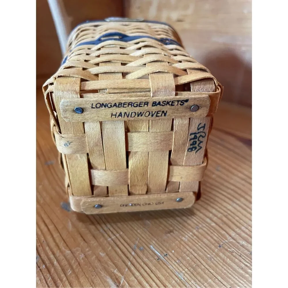 Longaberger J.W. Collection Miniature 1997 Edition Waste Basket
